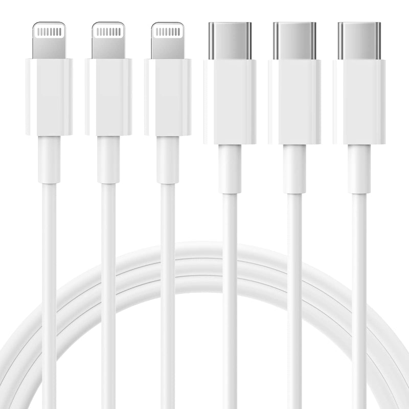 RCTech RCTech-005 USB C 转 Lightning 数据线 充电线 (3条装)