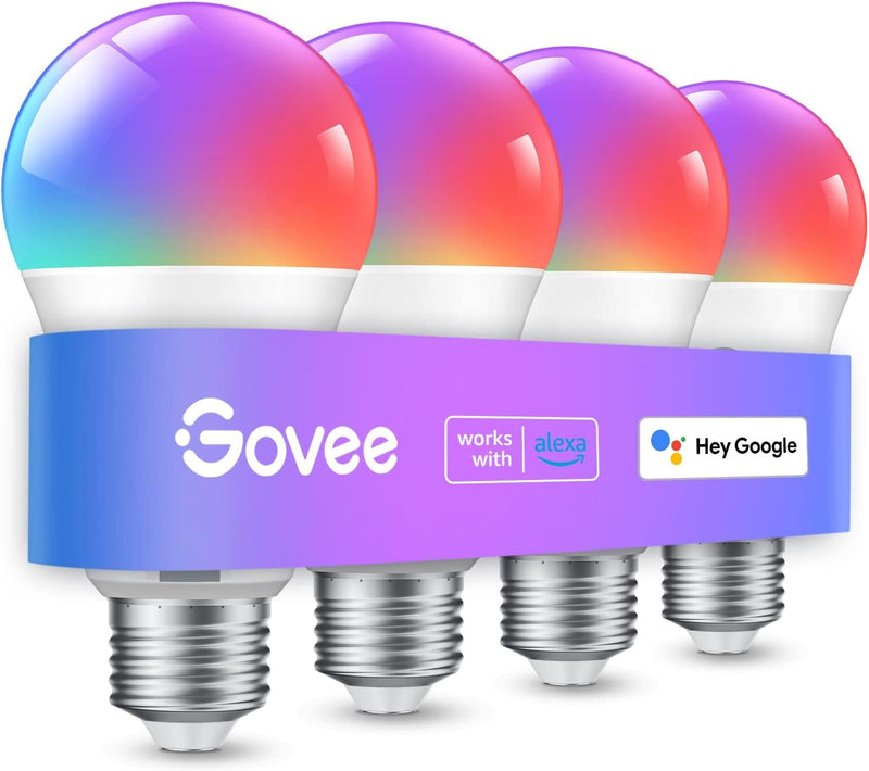 Govee H6008 智能变色LED灯泡4个装