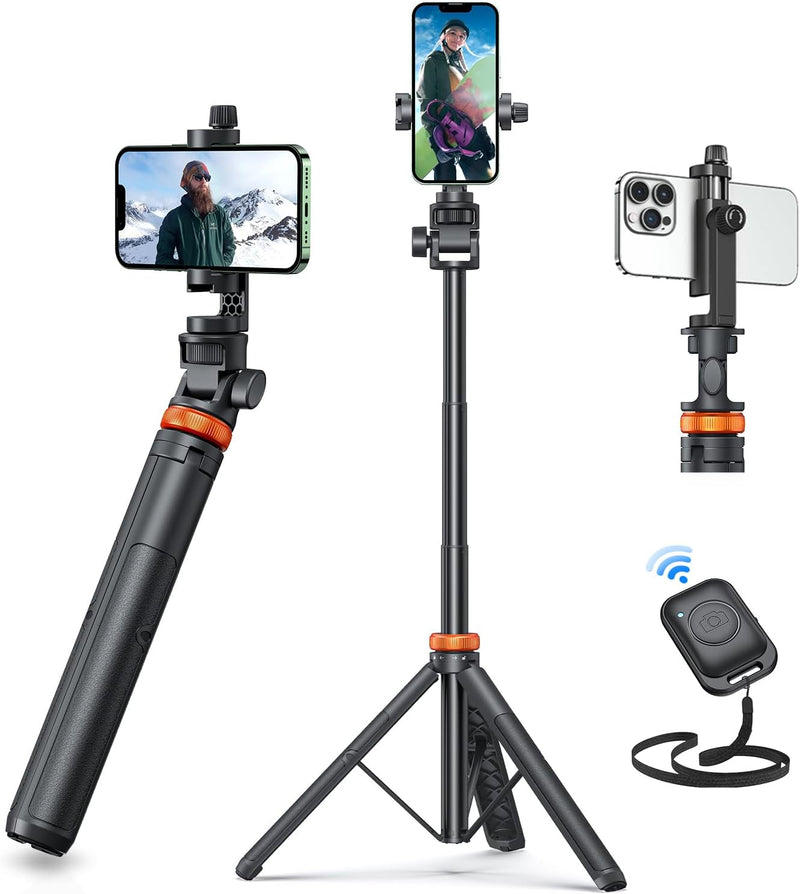EUCOS 62英寸手机三脚架自拍杆