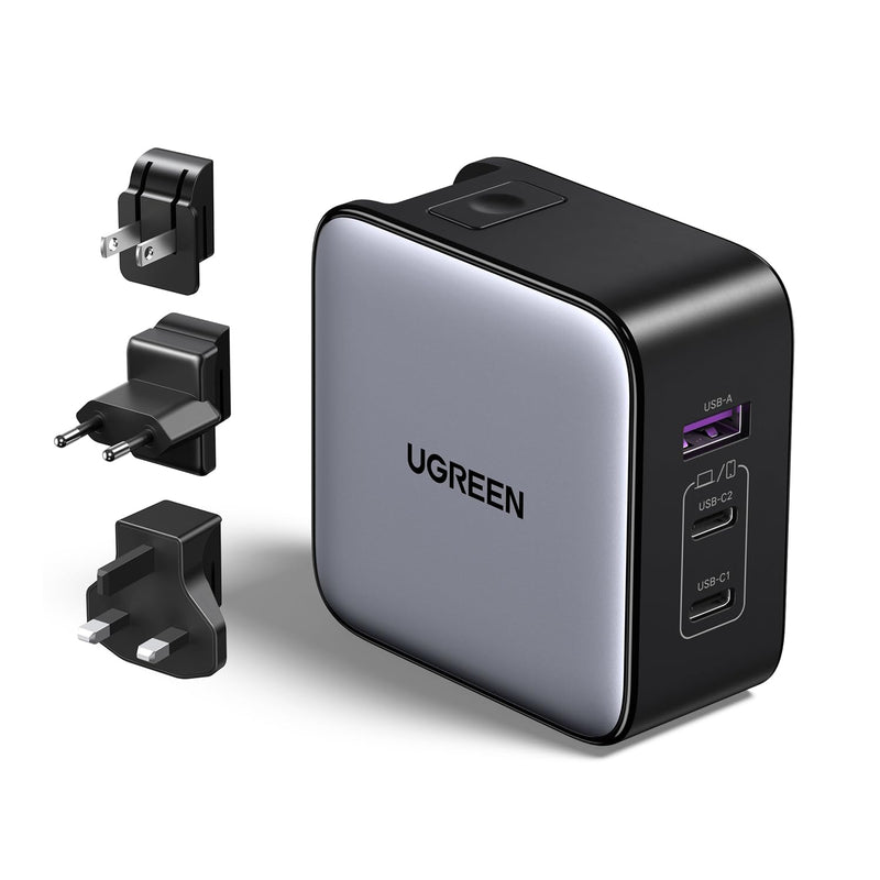 UGREEN 90409 65W GaN三口旅行充电器