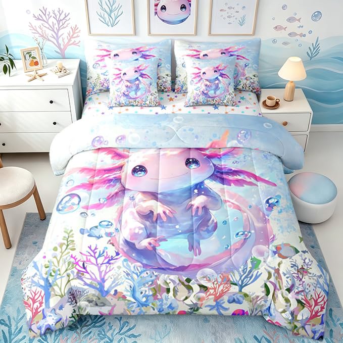 Feelyou 六角恐龙图案七件套床品