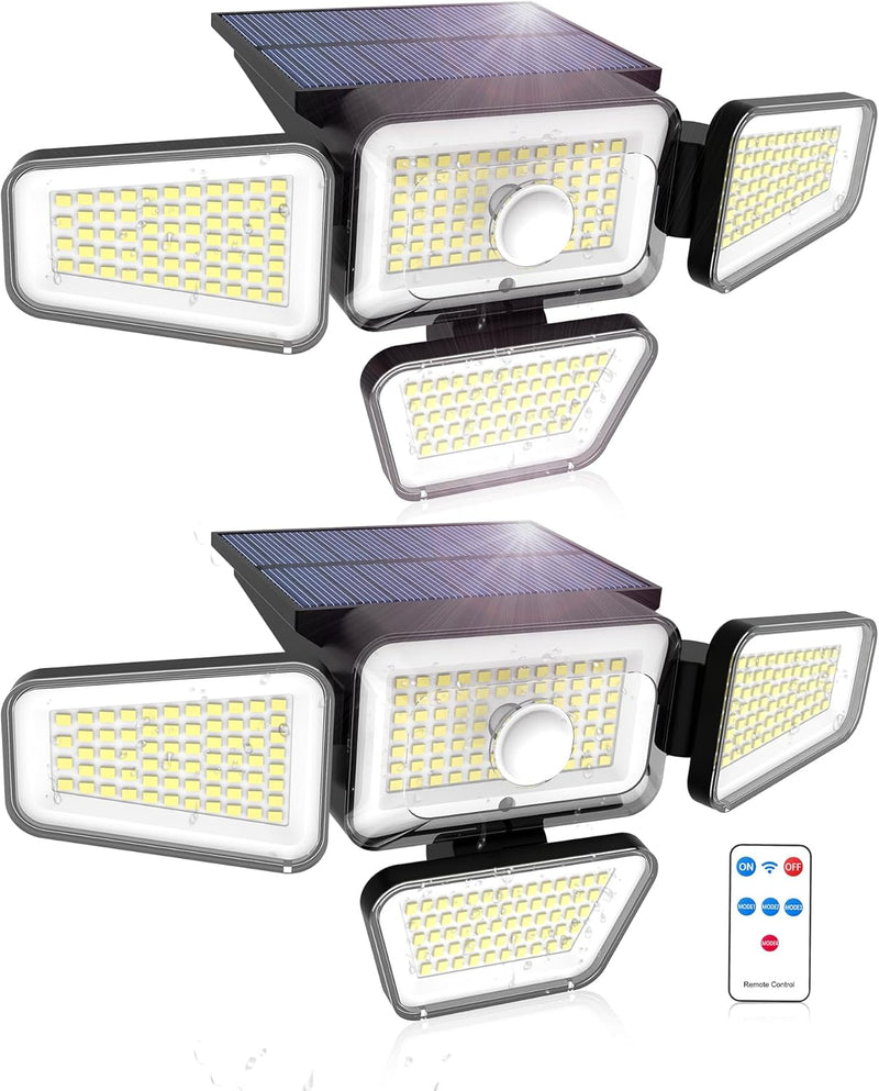 RUNBARRY 户外太阳能感应壁灯 2件套(270LED/4种模式/2000LM)