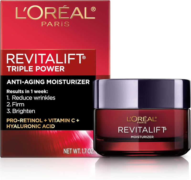 L'Oréal Paris Revitalift 三重抗老日霜 (玻尿酸+维C+A醇/紧致去皱)
