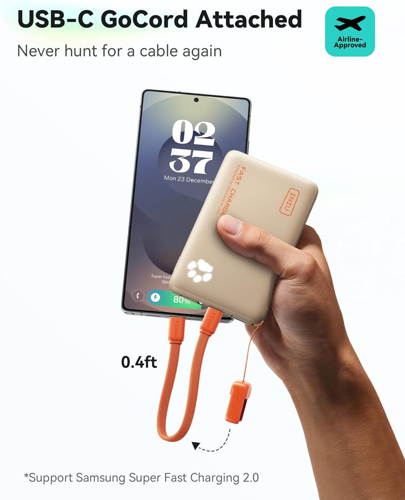 INIU 45W超薄快充移动电源 (10000mAh/双USB-C口/可充平板)