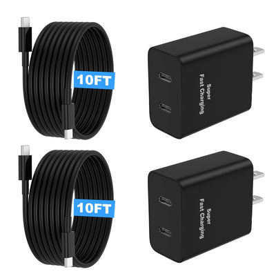 Niubil XHD-PD45W-2C 45W双口USB C超快充充电器两件套