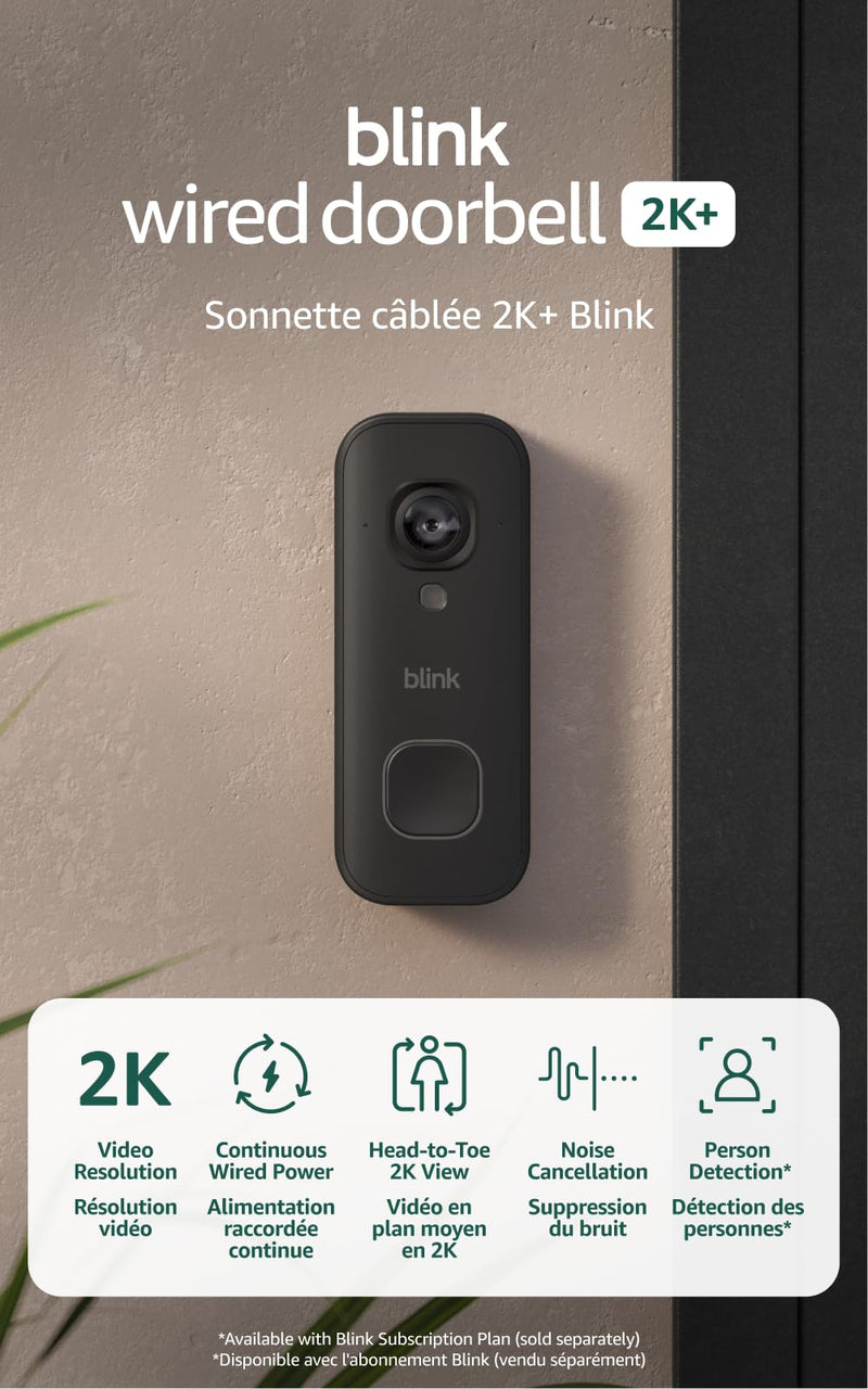 Blink 2K+ 有线可视门铃