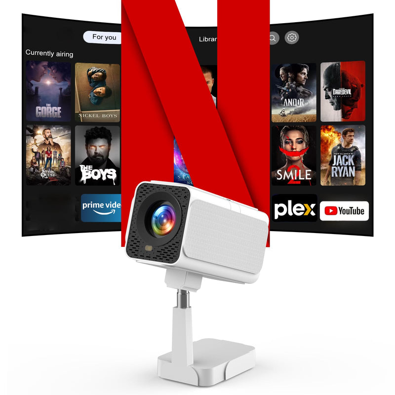 GKLPO Netflix官方认证1080P迷你投影仪 便携户外 WiFi6 自动梯形校正