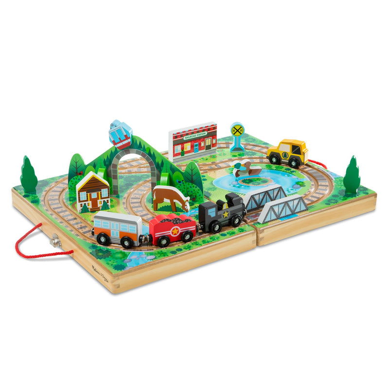 Melissa & Doug 30140 手提式火车轨道玩具