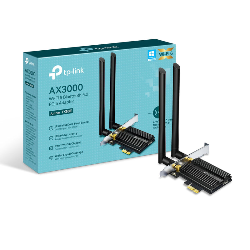 TP-Link Archer TX50E WiFi 6 AX3000 PCIe 无线网卡 蓝牙5.3
