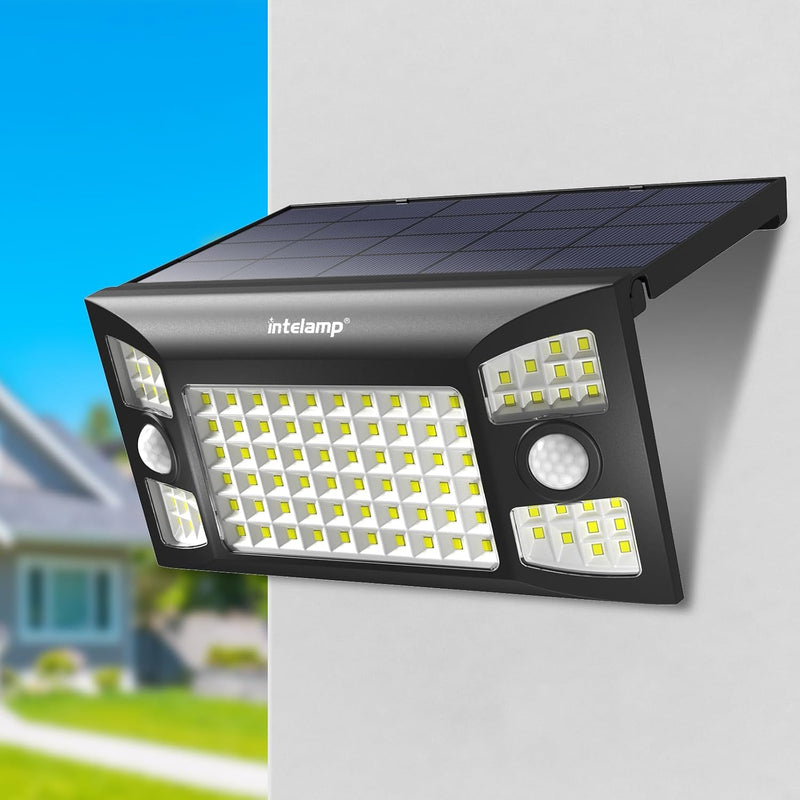 intelamp 太阳能感应灯(1300LM/270°照明/3种模式/防水户外灯)
