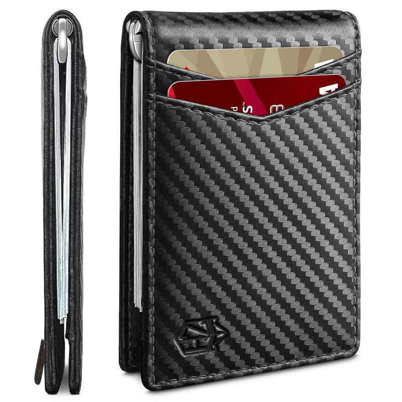 Zitahli CASB1-Carbon Fiber Texture Black 男士极简钱包