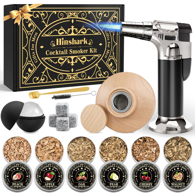 Hinshark JJ0038-MC-SET 威士忌烟熏器套装