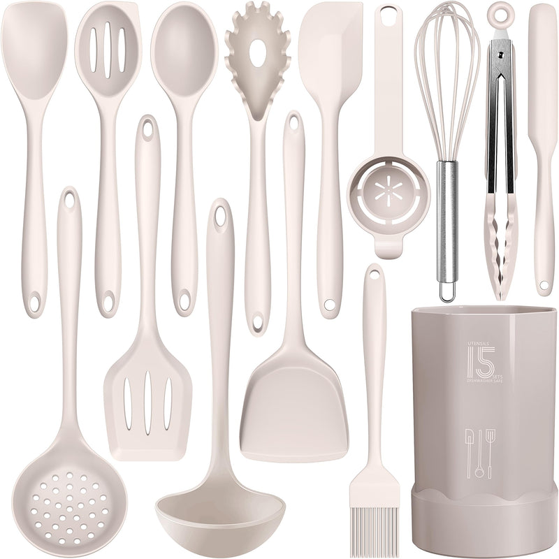 AOTHOD Silicone Cooking Utensils Set 硅胶厨具套装