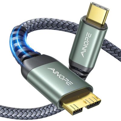 AINOPE E315-0.5M USB-C转Micro-B 10Gbps硬盘数据线