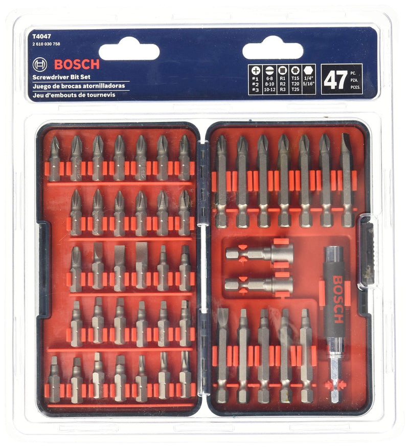 Bosch T4047L 多尺寸螺丝刀批头套装