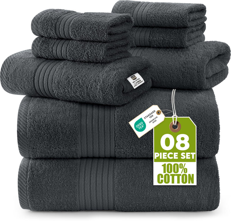 Utopia Towels FBA_UT0451 8件套高级毛巾浴巾套装