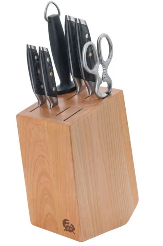 Chuck Hughes Knife Block Set, 7-piece