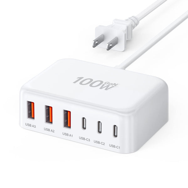 Voteen HNT-PC606 100W 6口USB C充电站