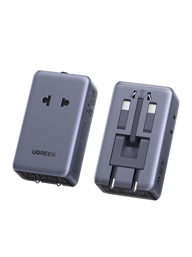 UGREEN 85779 45W 6合1全球通用旅行充电器