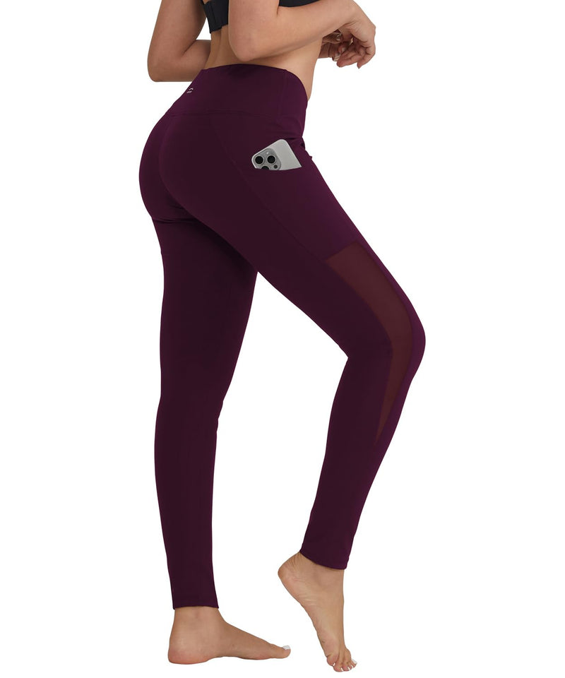 ALONG FIT 女士网纱口袋瑜伽运动紧身裤