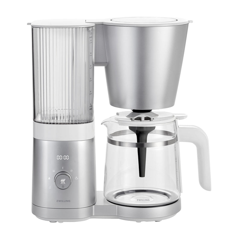 ZWILLING Enfinigy 1.5L 玻璃咖啡壶滴滤式咖啡机（银色/不锈钢锅炉/智能除垢/焖蒸功能）