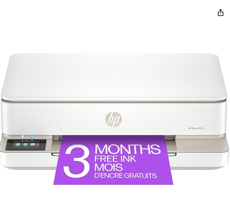 HP Envy 6155e 无线彩色喷墨一体机（打印/扫描/复印/自动双面）