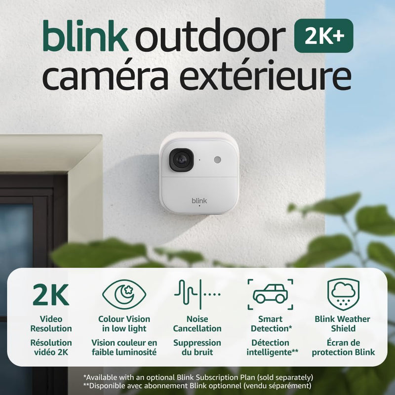 Blink Outdoor 2K+ 无线智能安防摄像头