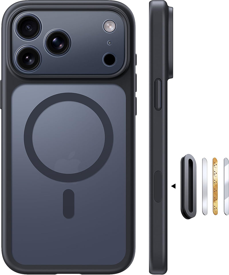 TOCOL TOCOL-CA-iP17PM-6.9-MS-Mag-Key Black iPhone 17 Pro Max 手机壳带相机控制按钮
