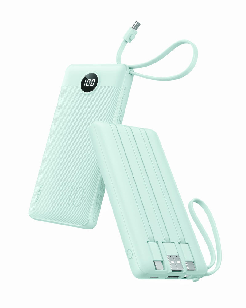 VRURC T1116 自带线便携充电宝 10000mAh