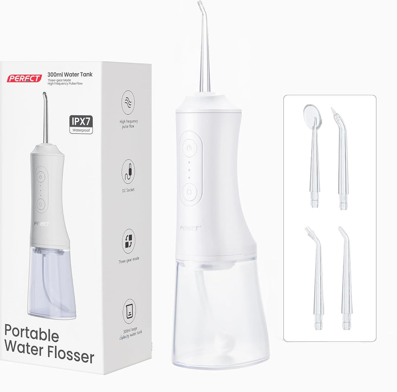 PERECT 便携式冲牙器 300ML大水箱 3种模式 有额外code