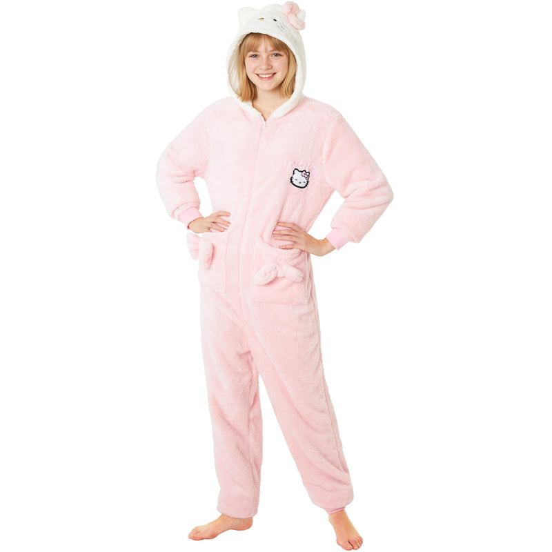 Hello Kitty HKOG08 女童连帽连体睡衣