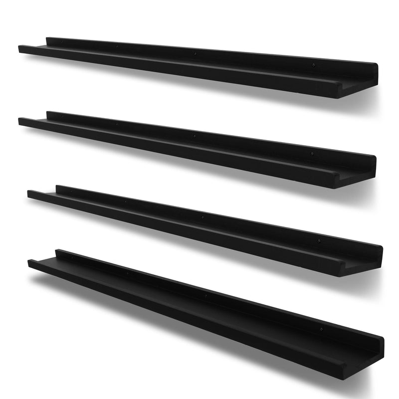 PHOENANCEE long floating shelves 实木浮动照片墙置物架