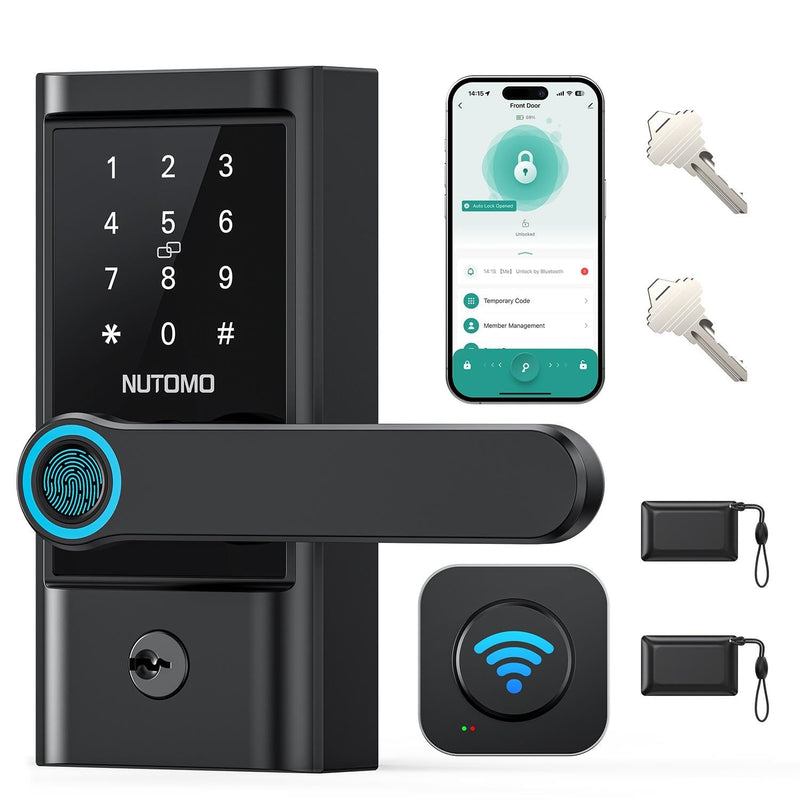NUTOMO H4-BWF-NUT-TNN001 带把手WiFi指纹智能门锁