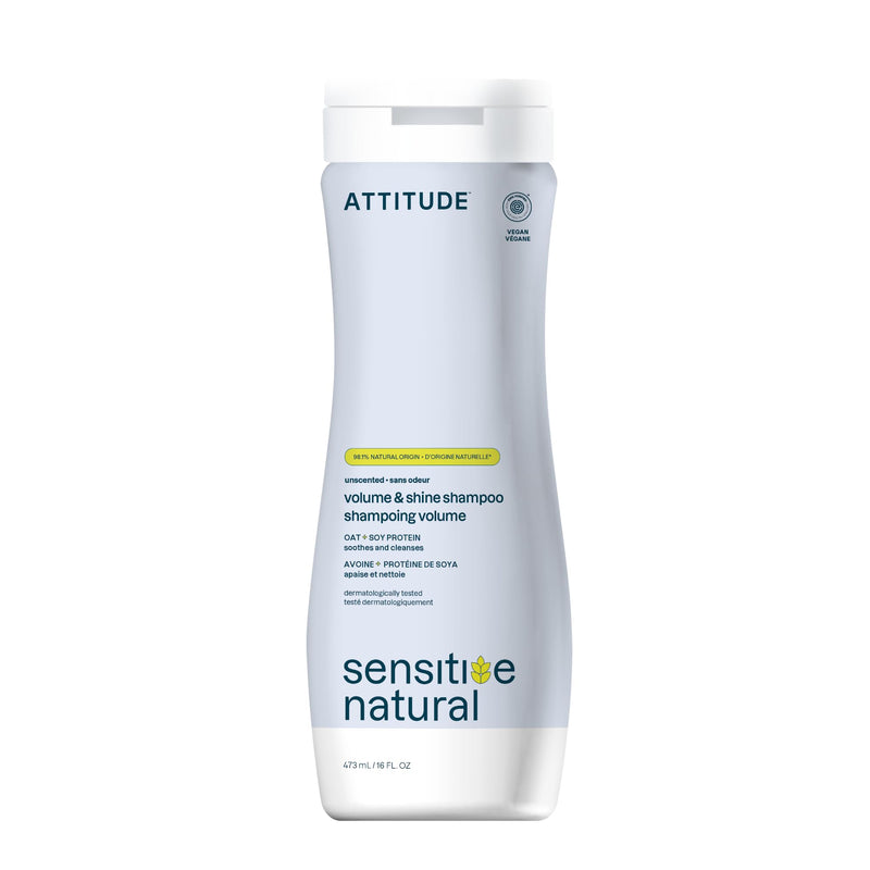ATTITUDE 丰盈无香洗发水 敏感头皮适用 473毫升