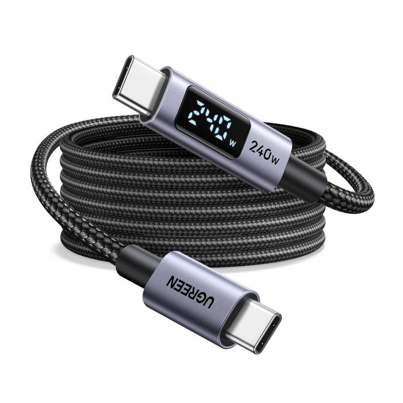 UGREEN 65867 240W USB-C PD3.1 数字显示快充数据线