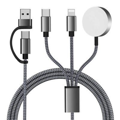 Teilybao TX5001 3合2 USB-C 苹果手表/iPhone/Airpods充电线