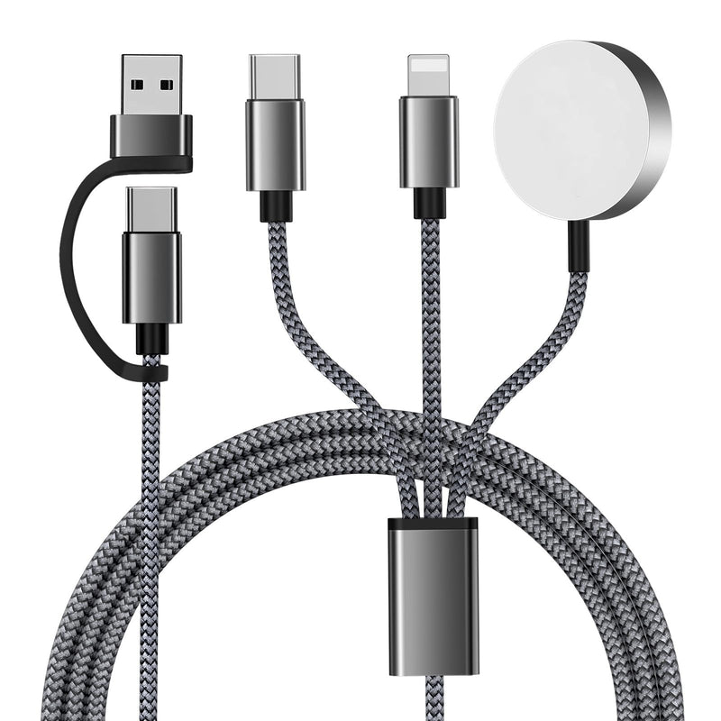 Teilybao TX5001 3合2 USB-C 苹果手表/iPhone/Airpods充电线