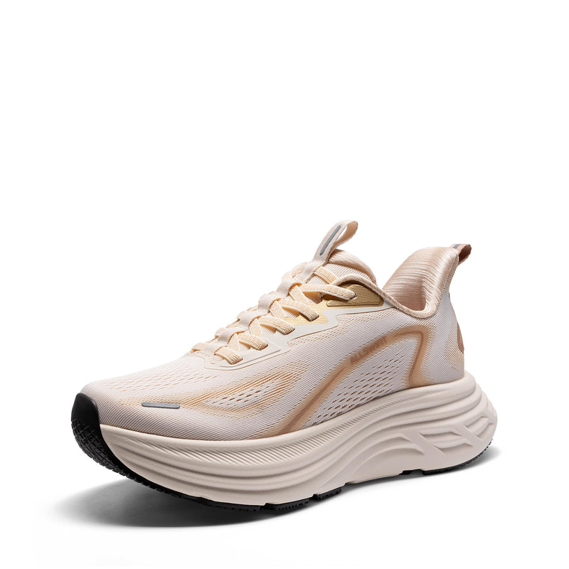 ALLSWIFIT SARS26001W-BEIGE-8 女士缓震跑鞋健步鞋