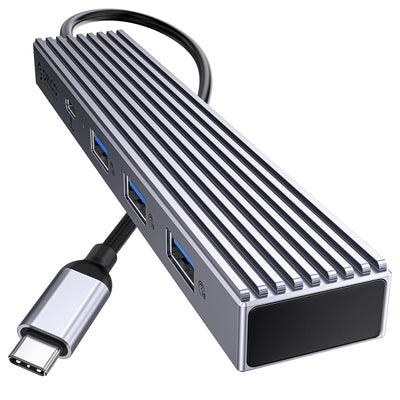 Orico DHF-3U1C 4端口USB C扩展坞 100W PD快充 10Gbps传输