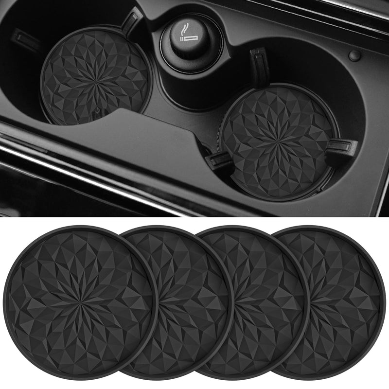 ME.FAN MF-CC-ZS-4Pack-BK 硅胶汽车杯垫 (4片装)