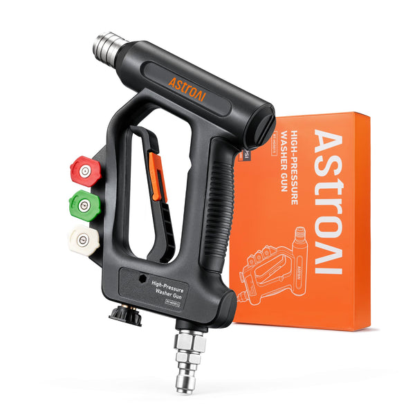 AstroAI AKFGWGBK 短款高压清洗枪带旋转接头