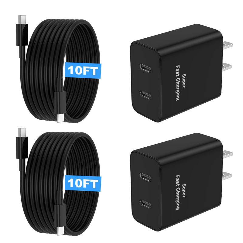 Niubil XHD-PD45W-2C 45W双口USB C超快充充电器两件套