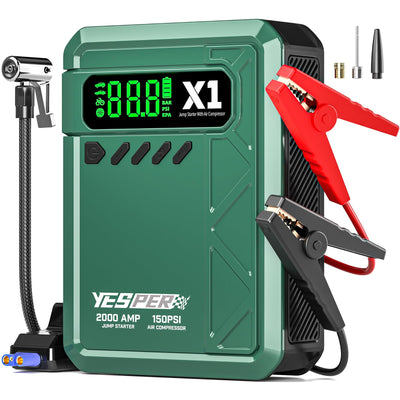 YESPER X1 汽车应急启动电源打气泵一体机