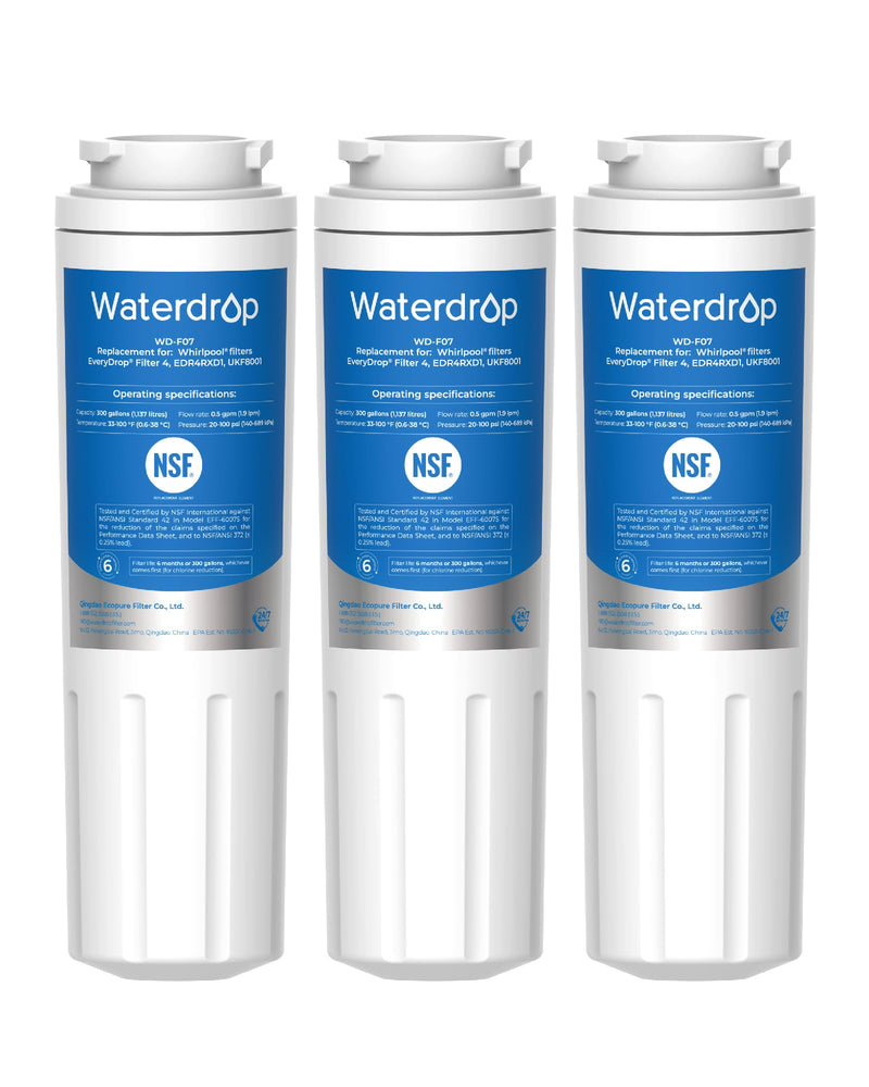 Waterdrop WD-F07 冰箱净水器滤芯 3个装