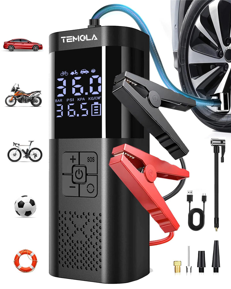TEMOLA 汽车应急启动电源打气泵