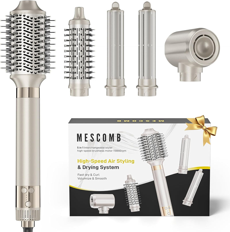 MESCOMB F16 五合一热风造型器干发梳