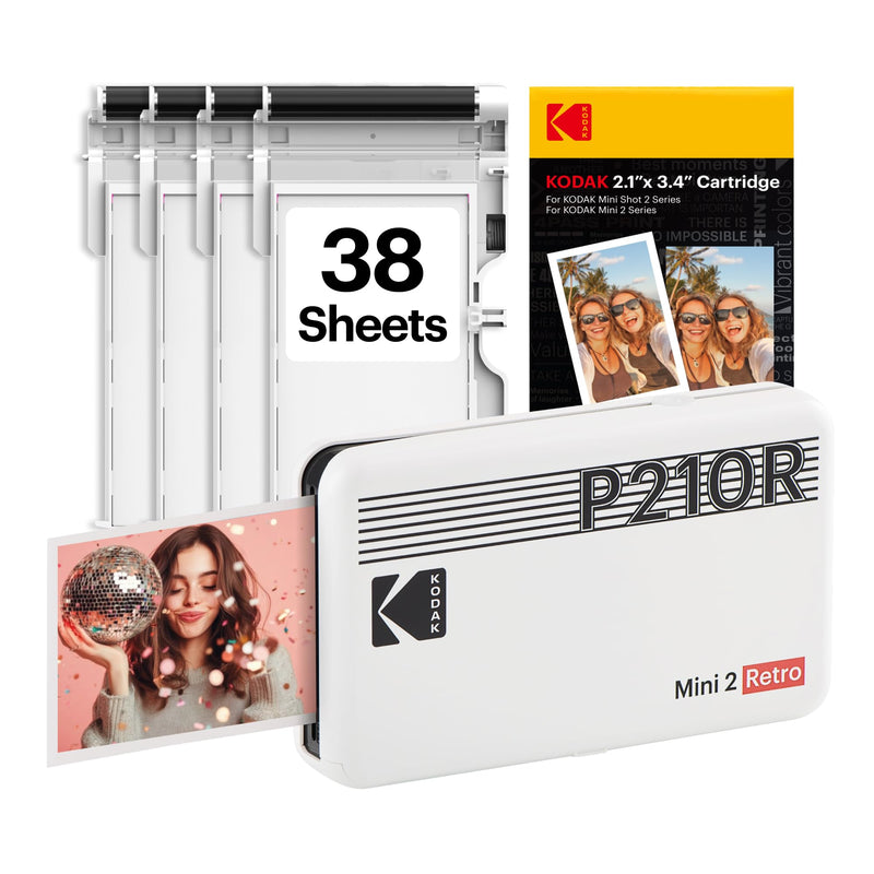 KODAK CAR-P210RW 迷你2复古便携照片打印机
