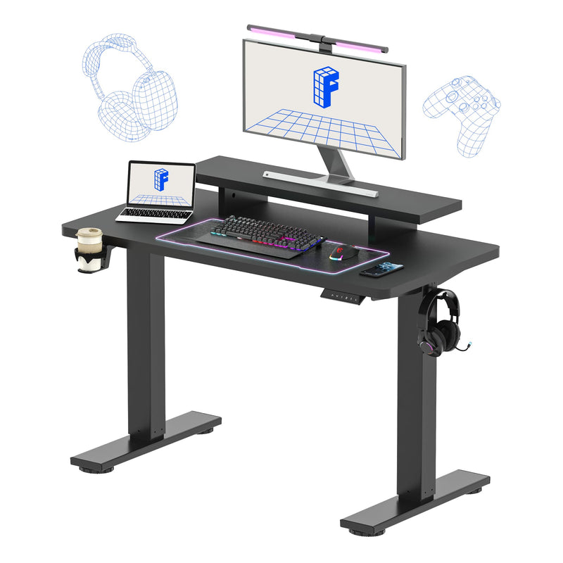 FLEXISPOT ENR1B-4824 电动升降桌带显示器支架