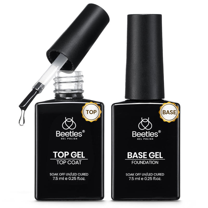 beetles Gel Polish TB006 2瓶免擦洗底油封层套装