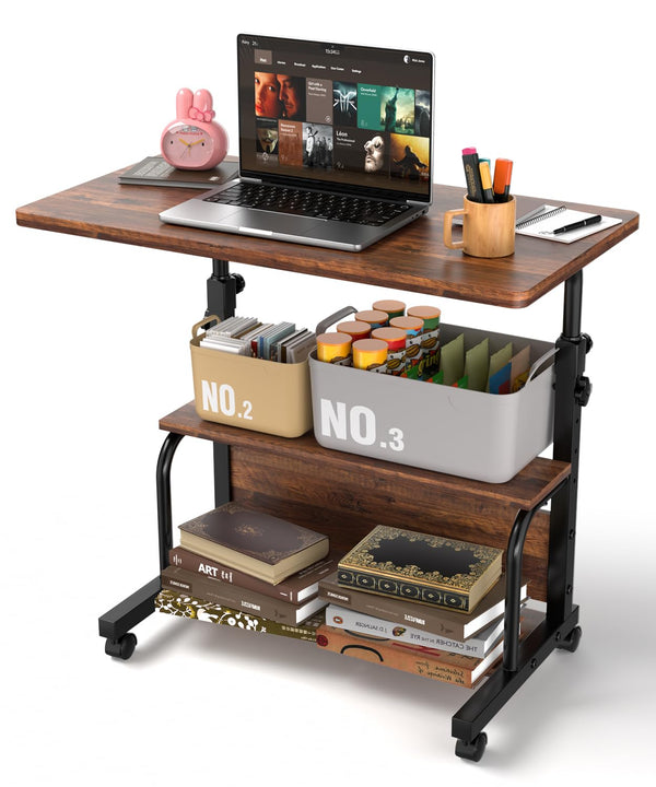 QZMDSM Small Desk 移动升降电脑桌